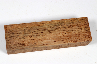 Messergriffblock Karelische Maserbirke stabilisiert - Stabi3738