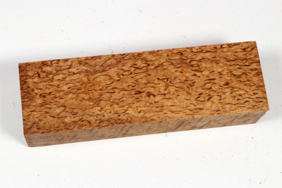Messergriffblock Karelische Maserbirke stabilisiert - Stabi3738