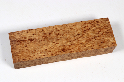 Messergriffblock Karelische Maserbirke stabilisiert - Stabi3748