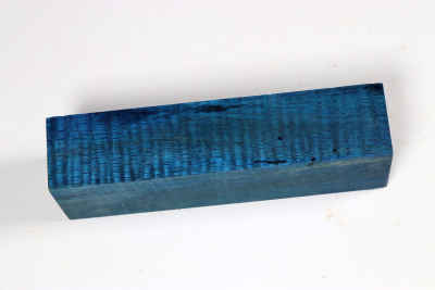 Knife Blank Koa curly blue stabilized - Stabi3664