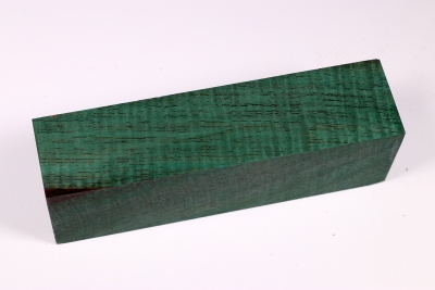 Knife Blank Koa curly green stabilized - Stabi1825