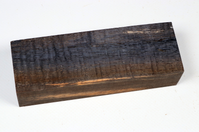 Messergriffblock Koa curly schwarz stabilisiert - Stabi3522