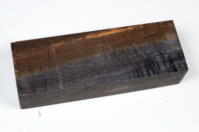 Messergriffblock Koa curly schwarz stabilisiert - Stabi3522