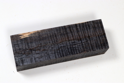 Messergriffblock Koa curly schwarz stabilisiert - Stabi3663