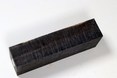 Messergriffblock Koa curly schwarz stabilisiert - Stabi3663