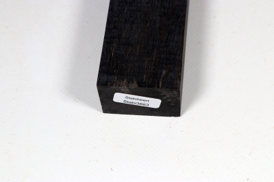 Messergriffblock Koa curly schwarz stabilisiert - Stabi3663
