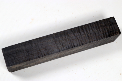 Messergriffblock Koa curly schwarz stabilisiert XL - Stabi3821