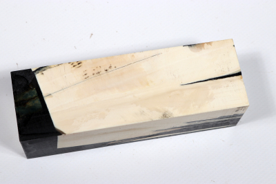Knife Block Mammoth Ivory stabilized - Mamm0272