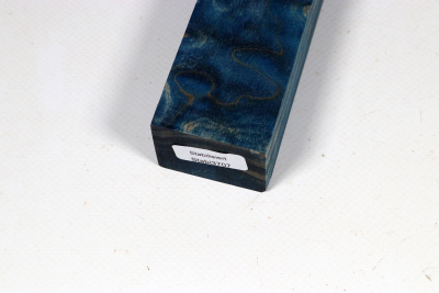 Knife Blank Quilted Maple blue stabilized - Stabi3707