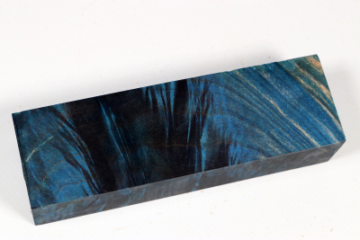Messergriffblock Muschelahorn blau stabilisiert - Stabi3710 Messergriffblock Muschelahorn blau stabilisiert - Stabi3710