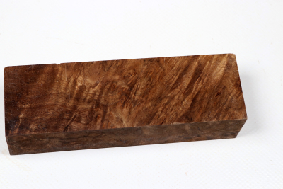 Messergriffblock Nussbaum Maser stabilisiert - Stabi3581