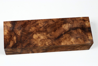 Messergriffblock Nussbaum Maser stabilisiert - Stabi3577