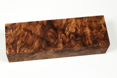 Messergriffblock Nussbaum Maser stabilisiert - Stabi3577