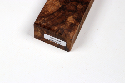 Messergriffblock Nussbaum Maser stabilisiert - Stabi3582