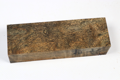 Knife Blank Poplar Burl black stabilized - Stabi3823