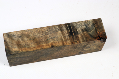 Knife Blank Poplar Burl black stabilized - Stabi3823