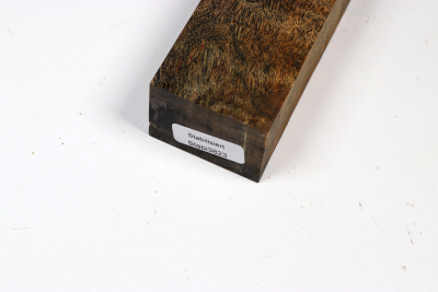 Knife Blank Poplar Burl black stabilized - Stabi3823