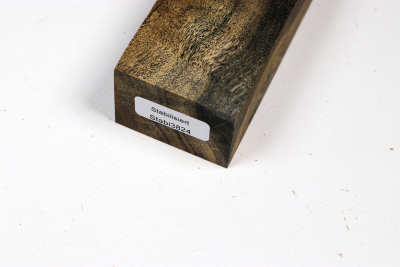 Messergriffblock Pappel Maser schwarz stabilisiert - Stabi3824