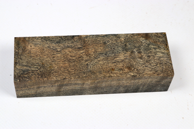 Knife Blank Poplar Burl black stabilized - Stabi3826