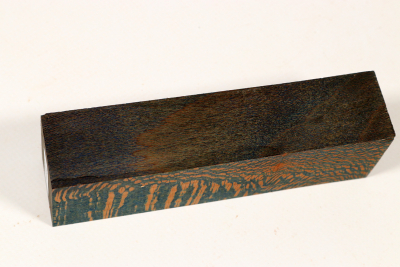 Knife Blank Platanus  blue stabilized - Stabi3425