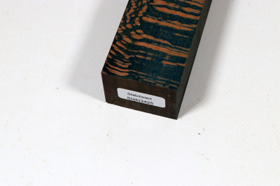 Knife Blank Platanus  blue stabilized - Stabi3425