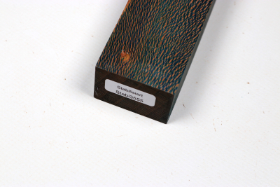 Knife Blank Platanus  blue stabilized - Stabi3455