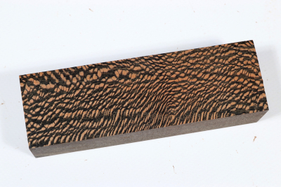 Messergriffblock Platane schwarz stabilisiert - Stabi3355