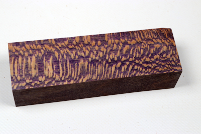 Knife Blank Platanus  purple stabilized - Stabi3554