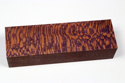 Knife Blank Platanus  purple stabilized - Stabi3556