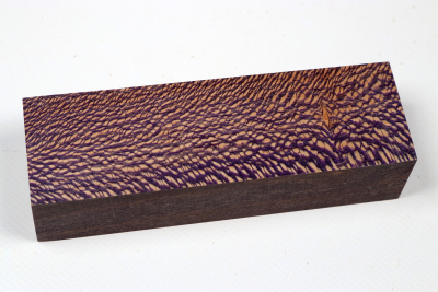 Knife Blank Platanus  purple stabilized - Stabi3566