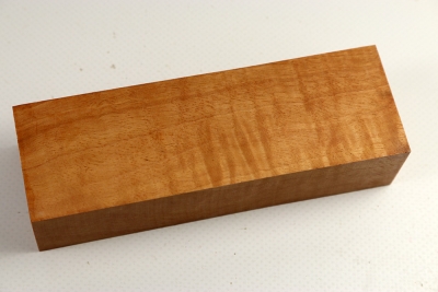 Messergriffblock Red Milkwood, curly - Milk0029