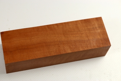 Messergriffblock Red Milkwood, curly - Milk0031