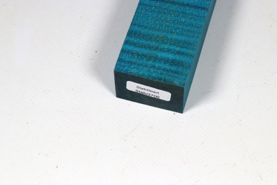 Knife Blank Curly Maple blue stabilized - Stabi3706