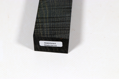 Messergriffblock Riegelahorn schwarz stabilisiert - Stabi3410