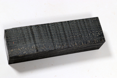 Knife Blank Curly Maple black stabilized - Stabi3411