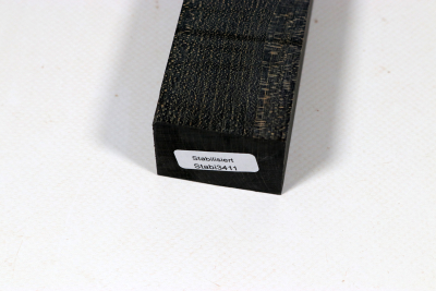 Knife Blank Curly Maple black stabilized - Stabi3411