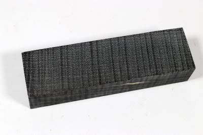 Knife Blank Curly Maple black stabilized - Stabi3412