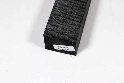 Knife Blank Curly Maple black stabilized - Stabi3412