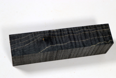 Messergriffblock Riegelahorn schwarz stabilisiert - Stabi3433