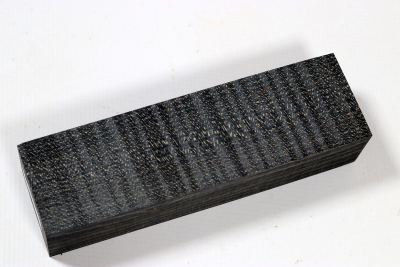 Messergriffblock Riegelahorn schwarz stabilisiert - Stabi3433