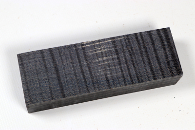 Knife Blank Curly Maple black stabilized - Stabi3667