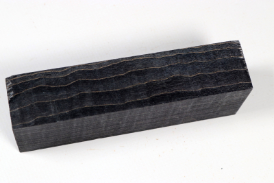 Knife Blank Curly Maple black stabilized - Stabi3667