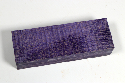Knife Blank Curly Maple purple stabilized - Stabi3648