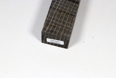 Knife Blank Ash curly anthracite stabilized - Stabi3652