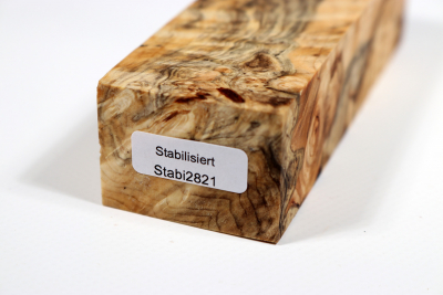 Messergriffblock Rosskastanie Maser stabilisiert - Stabi3811