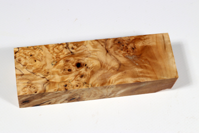 Knife Blank Horse Chestnut Burl stabilized - Stabi3098