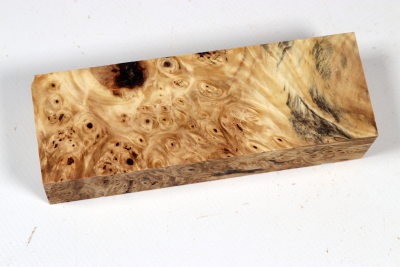 Knife Blank Horse Chestnut Burl stabilized - Stabi3751
