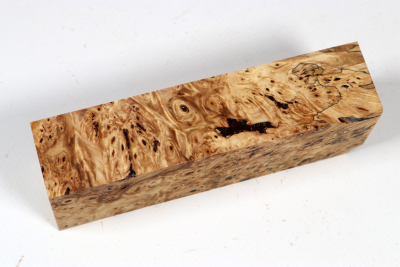Knife Blank Horse Chestnut Burl stabilized - Stabi3751