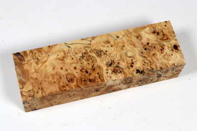 Knife Blank Horse Chestnut Burl stabilized - Stabi3753