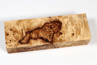 Knife Blank Horse Chestnut Burl stabilized - Stabi3754